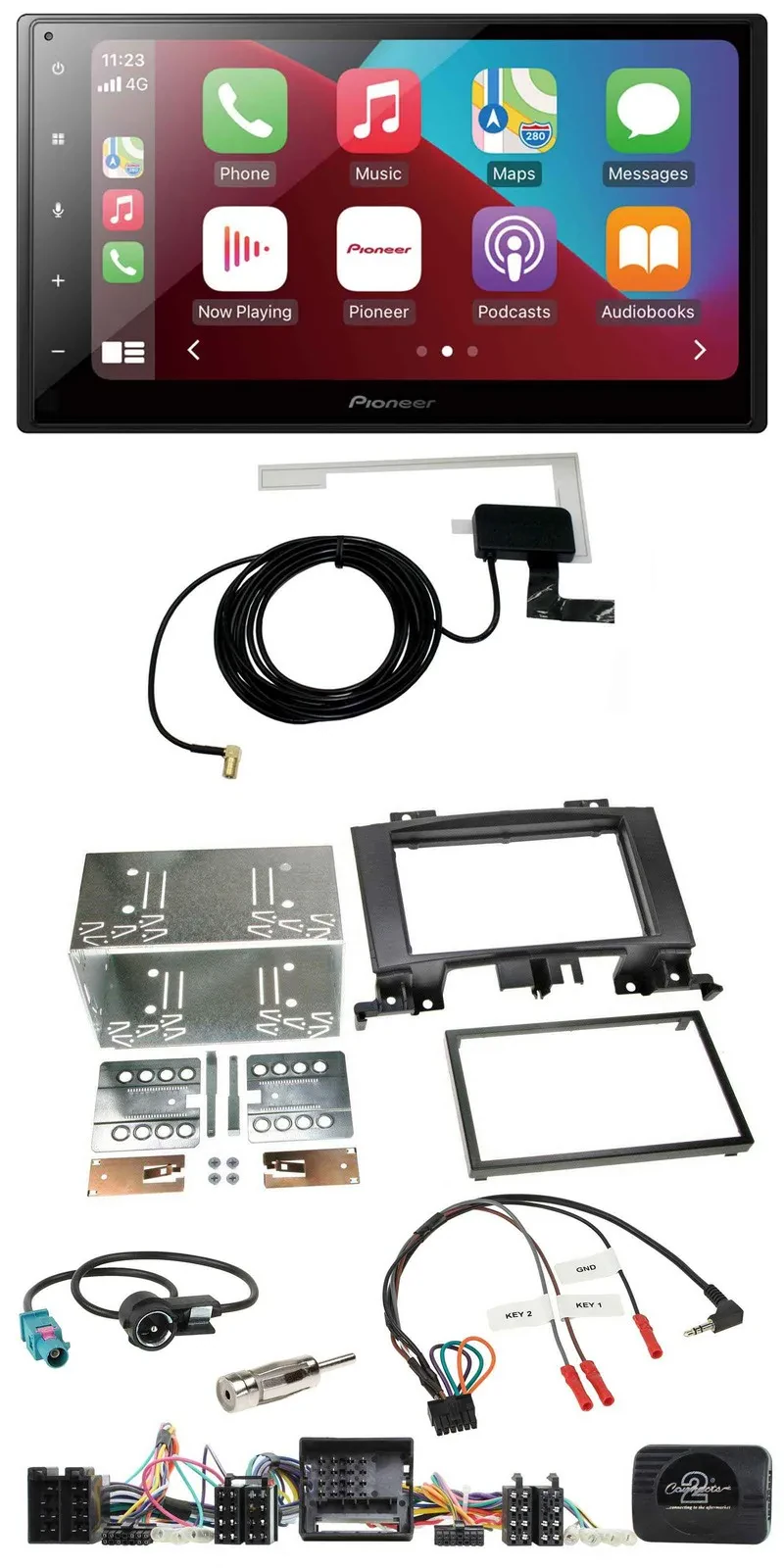 Pioneer USB Bluetooth DAB Lenkrad 2DIN Autoradio für Mercedes Sprinter Audio 5 2