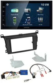 Kenwood 2DIN Bluetooth Lenkrad USB DAB Autoradio für Toyota RAV 4 ab 2013