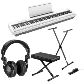 Roland FP-30X 88 Keys SuperNATURAL Portable Digital Piano, White Bundle with H&A
