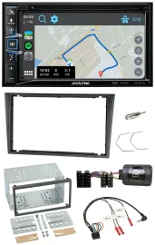 Alpine DAB TMC Bluetooth 2DIN USB Lenkrad Navigation für Opel Corsa C 200-2004 c