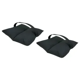 Global Truss GT-SB35 35 lb Black Canvas Sandbag 2-Pack