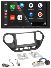 Автомагнитола JBL 2 DIN для Hyundai i10 с 2013 года, Bluetooth, DAB, MP3, USB