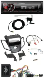 Pioneer 1DIN MP3 DAB USB Lenkrad Autoradio für Ford Fiesta 10-13 ohne Display sc