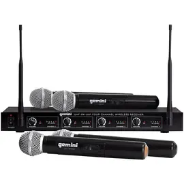 Микрофонная радиосистема Gemini UHF-04M 4-Channel Wireless Handheld Microphone System S1234