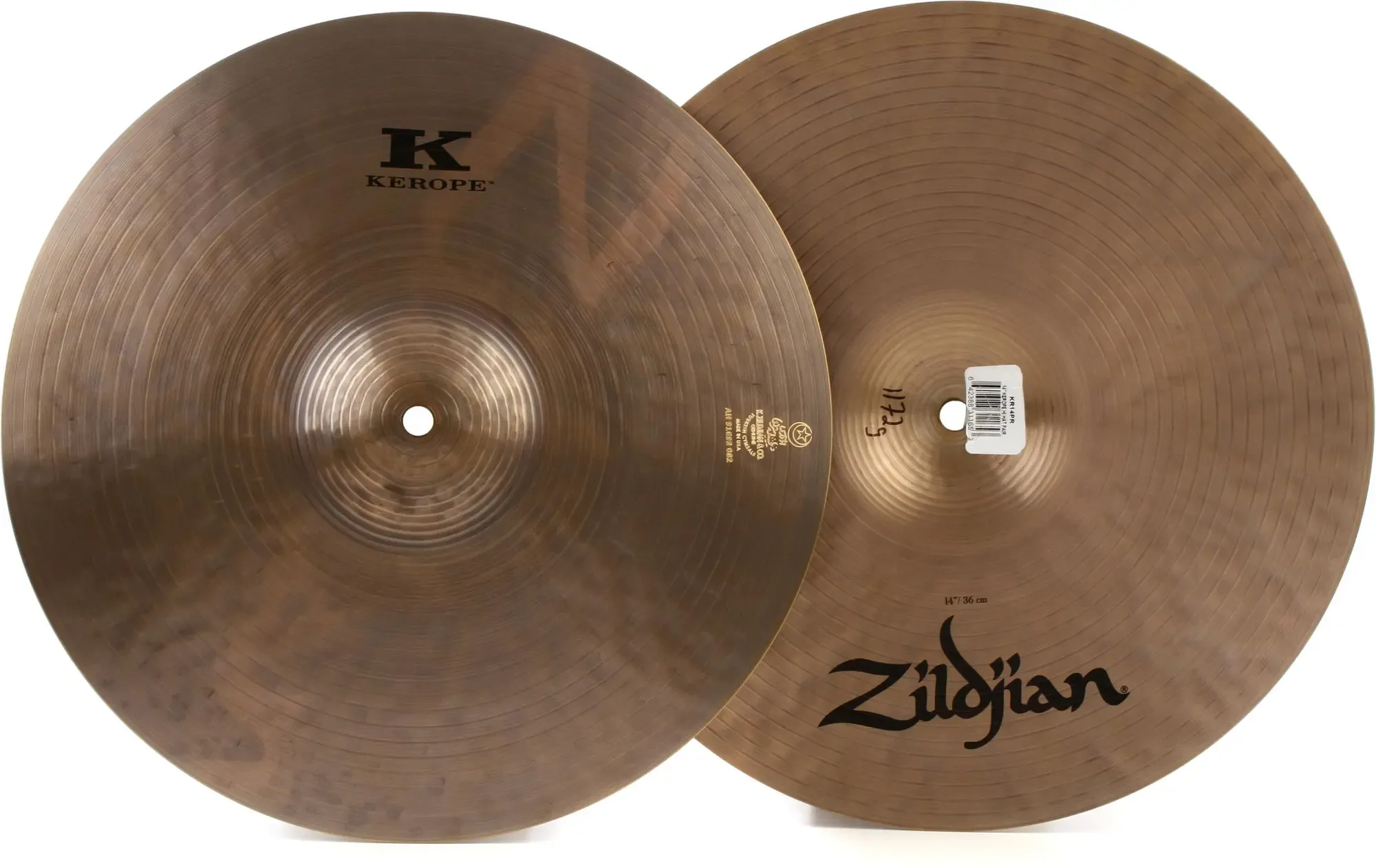 Тарелка барабанная Zildjian 14" Kerope Hi-Hat (пара)