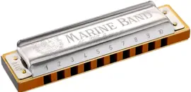 Губная гармошка диатоническая Hohner 1896/20 C (M189693X) Marine Band Classic C-major