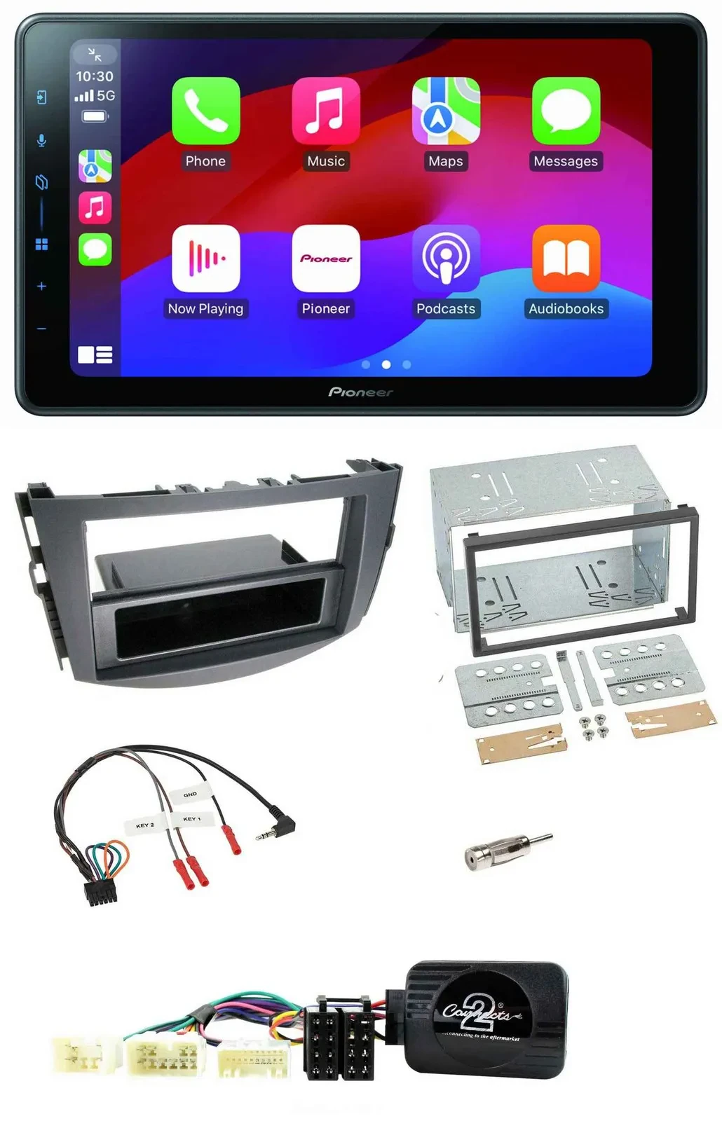 Pioneer Bluetooth 2DIN USB Lenkrad DAB Autoradio für Toyota RAV 4 2006-2011