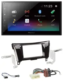 Pioneer USB Bluetooth DAB 2DIN MP3 Autoradio für Nissan Qashqai X-Trail ab 14
