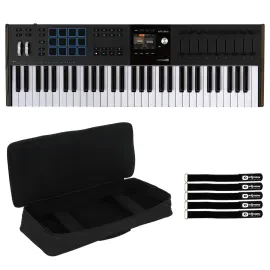 Arturia KeyLab 61 mk3 61-Key MIDI Keyboard Controller in Black with Bag