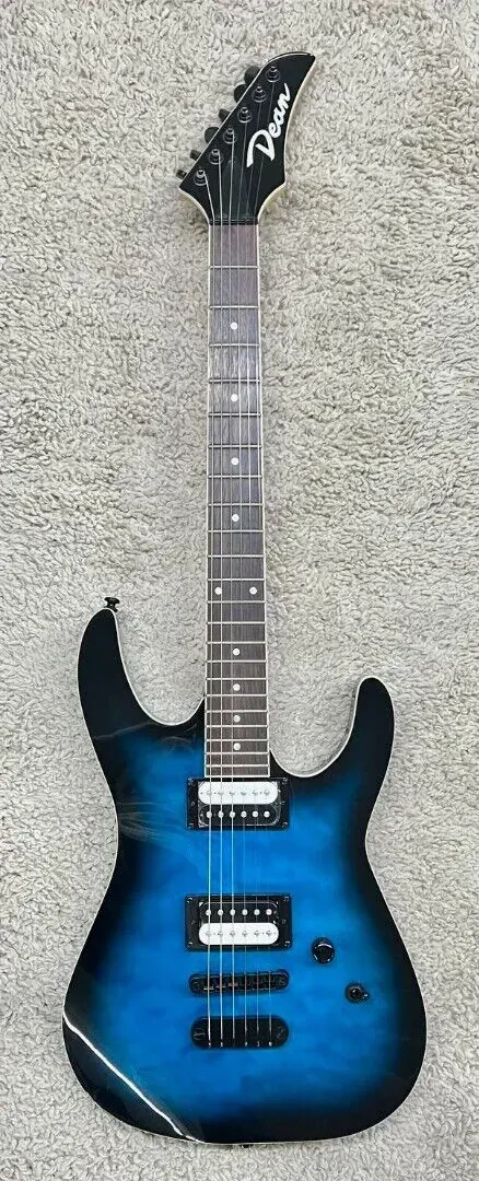 Электрогитара Dean Guitars MDX QM TBB Quilt Maple Trans Blue Burst