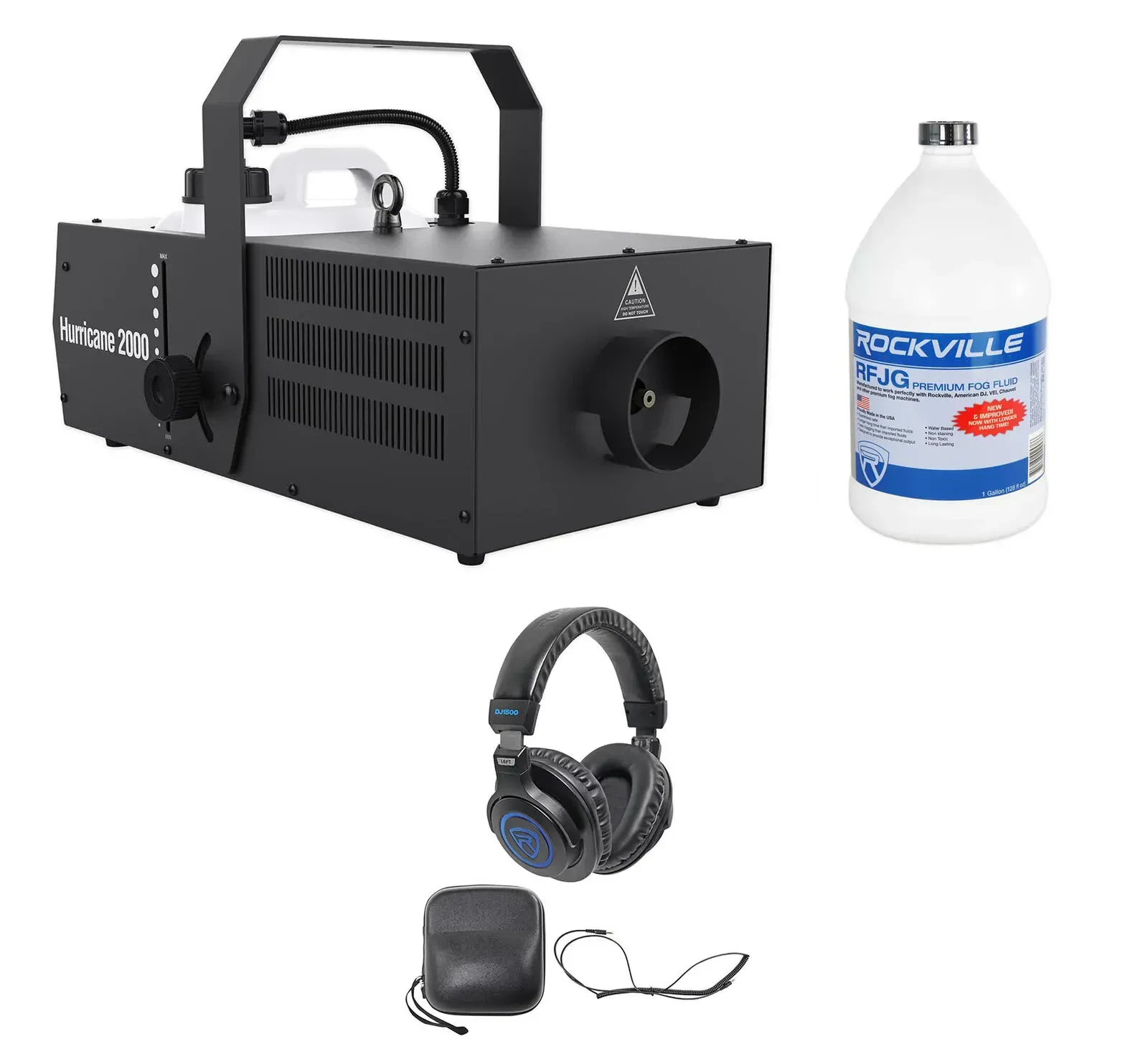 Генератор дыма Chauvet DJ Hurricane 2000 с жидкостью и наушниками