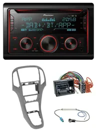 Pioneer 2DIN DAB MP3 Bluetooth USB CD Autoradio für Opel Astra J ab 09 Titangrau
