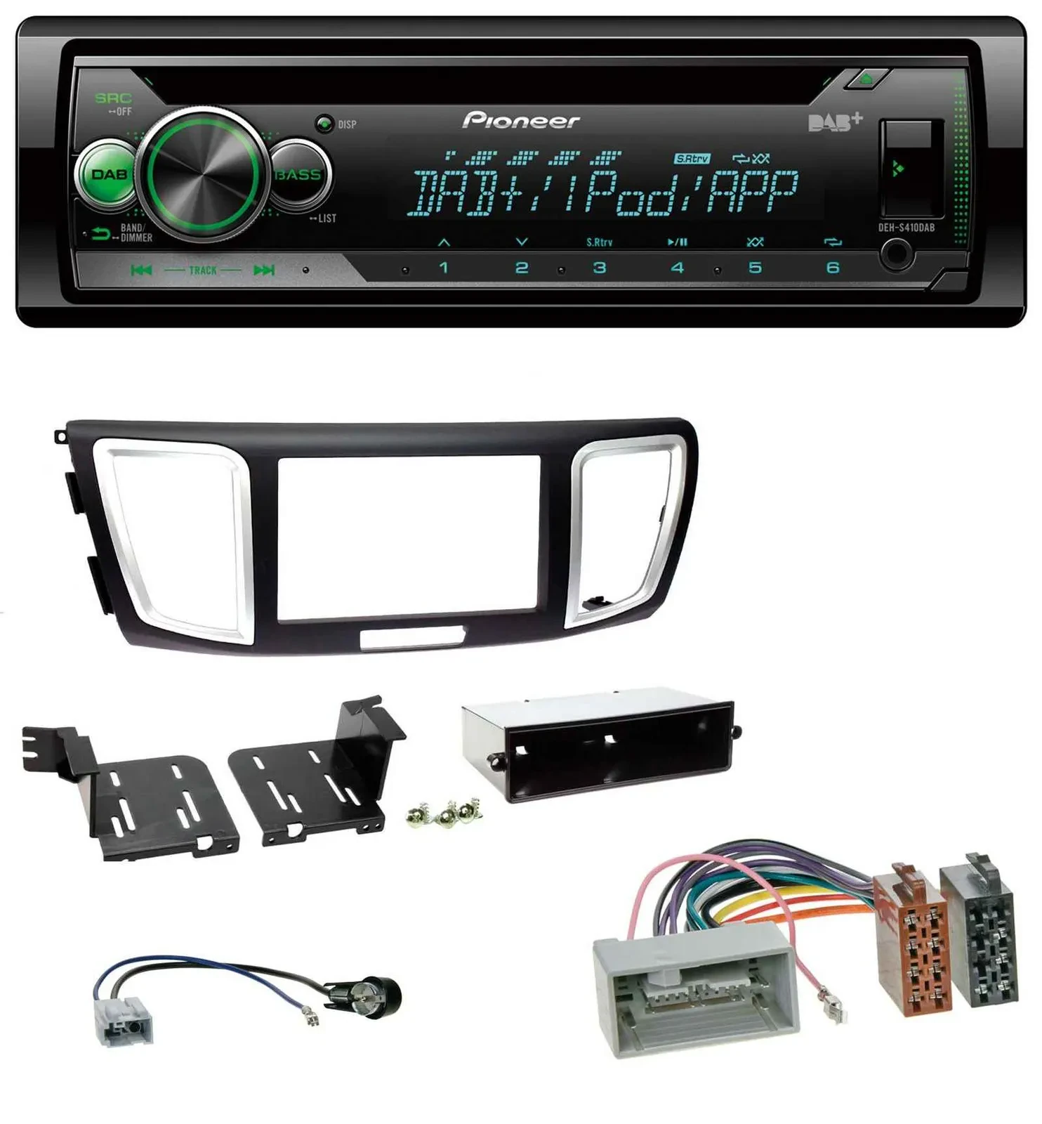 Pioneer USB MP3 DAB AUX CD Autoradio für Honda Accord (ab 2011)