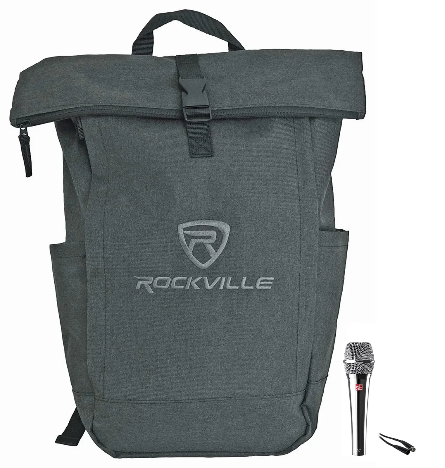 Se Electronics V7 CHROME Dynamic Microphone Vocal Handheld Mic+Cable+Backpack