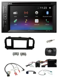 Автомагнитола для Citroen Jumpy Pioneer 2DIN, Bluetooth, USB, DAB, DVD