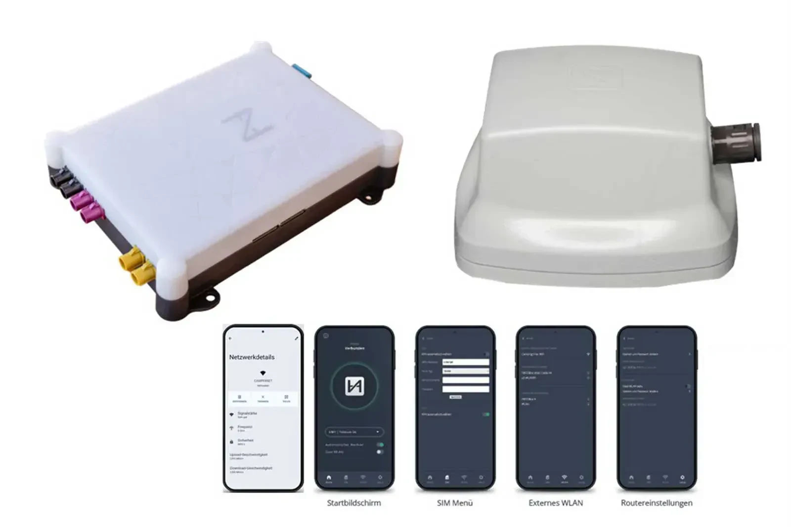 Dietz CamperNet Pro Dachantenne 4x4 Kabel seitlich CN2-PRO-4x4-S