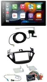 Автомагнитола Pioneer 2DIN, MP3, USB, Bluetooth, DAB для Opel Adam (с 2013), Corsa E (с 2015)