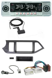 Dietz Bluetooth USB MP3 DAB Autoradio für Kia Picanto ab 2011 ohne Start-Stop