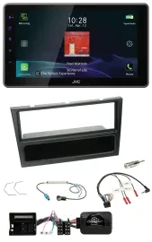 JVC DAB Lenkrad Bluetooth USB Autoradio für Opel Corsa C 2004-2006 schwarz