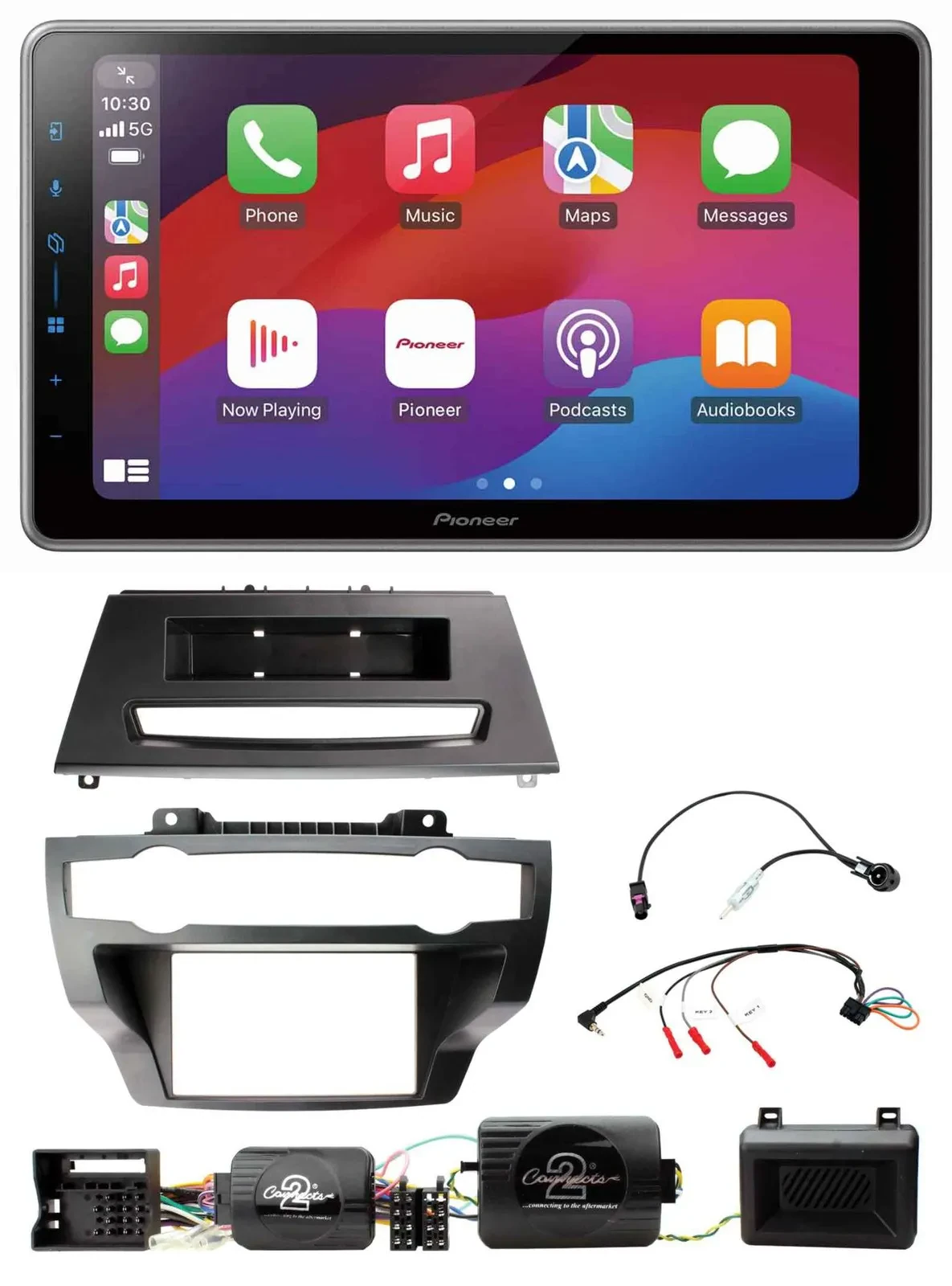 Pioneer Lenkrad USB DAB Bluetooth 2DIN Autoradio für BMW X5 X6 07-13 E70 E71 ohn