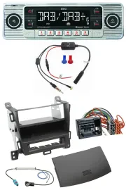 Dietz DAB USB MP3 Bluetooth Autoradio für Opel Zafira Tourer ab 12 jet black