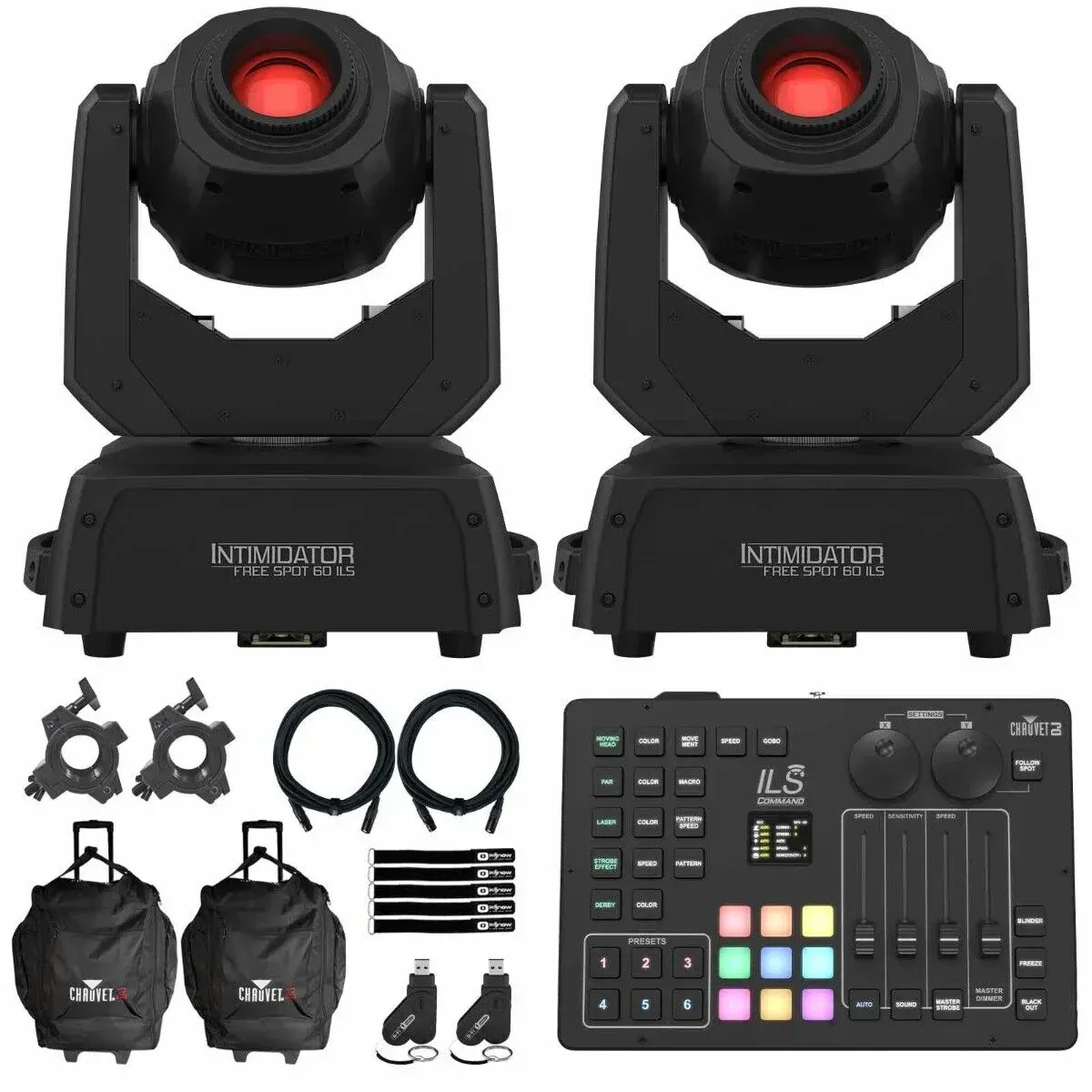 Прибор с полным движением Chauvet DJ Intimidator Free Spot 60 ILS с аксессуарами (пара)
