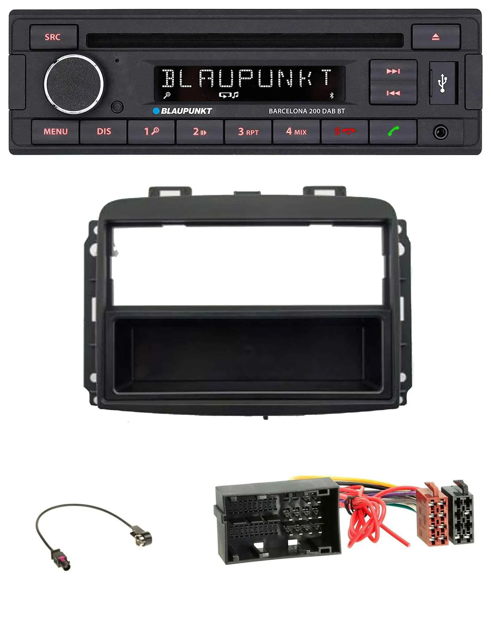 Blaupunkt USB DAB CD Bluetooth MP3 Autoradio für Fiat 500 L (ab 2012)