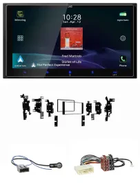 JVC USB Bluetooth 2DIN DAB MP3 Autoradio für Nissan Tiida Versa C11 2007-2011 sc