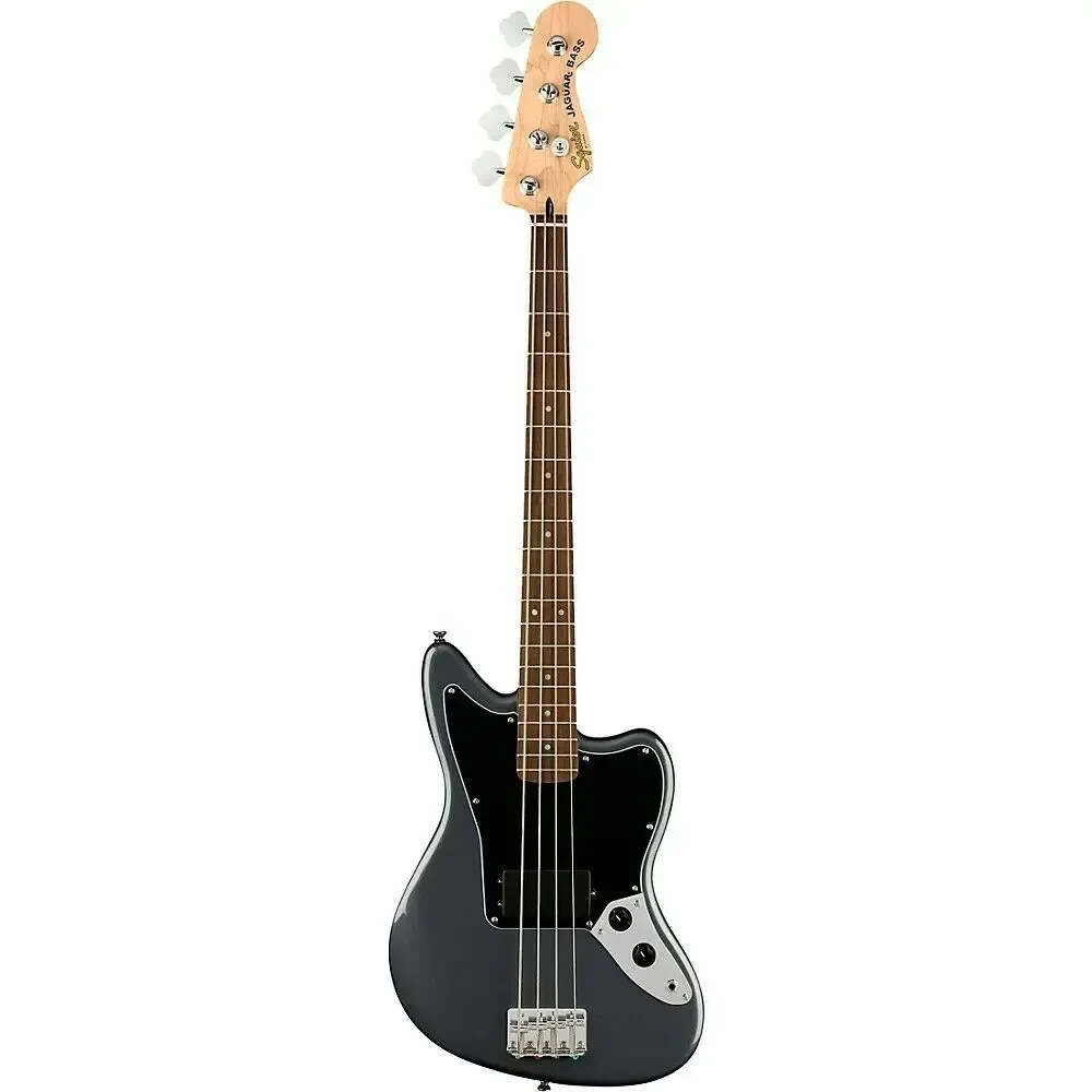 Бас-гитара Fender Squier Affinity Jaguar Bass H Laurel FB Charcoal Frost Metallic