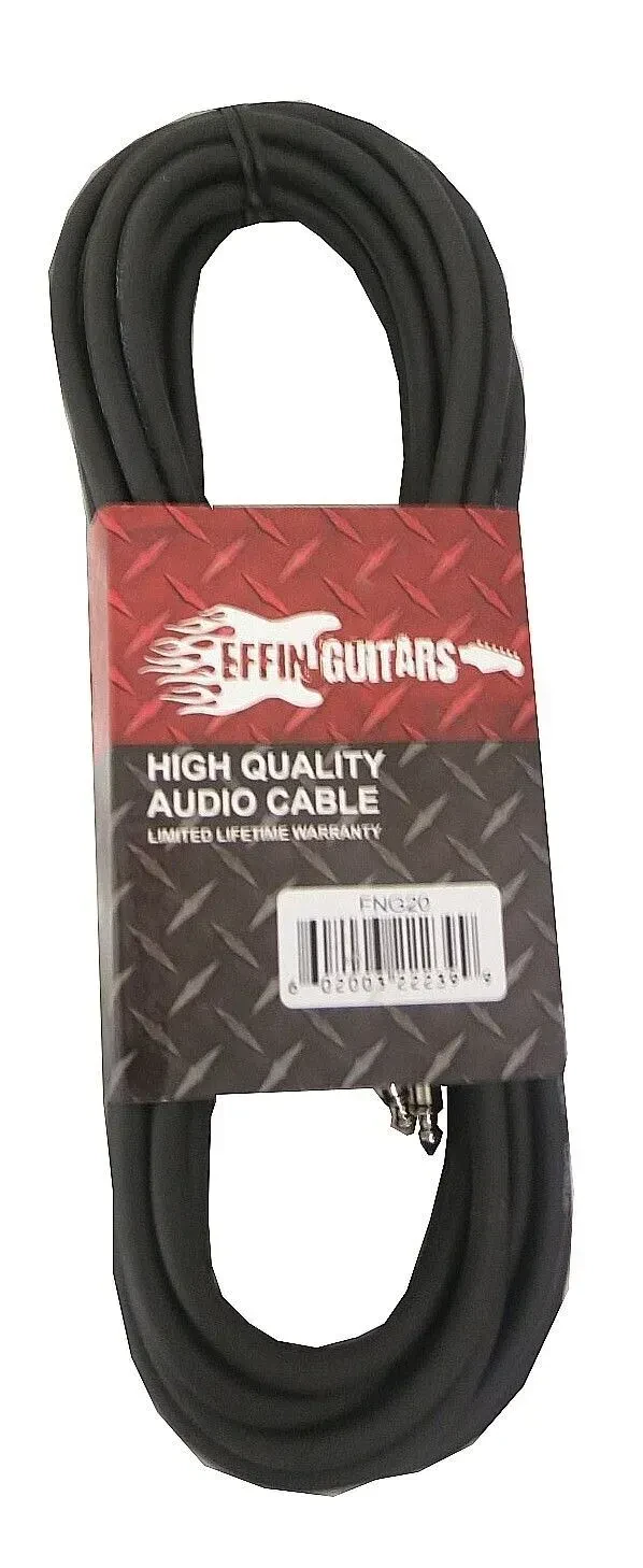 Инструментальный кабель Effin Guitars FNG20 Black 6 м