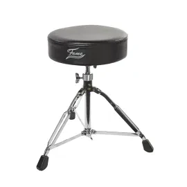 Drumhocker D9000, Rund, Höhenverstellbar 50-70cm, Breite Gummifüße, Drehspindel