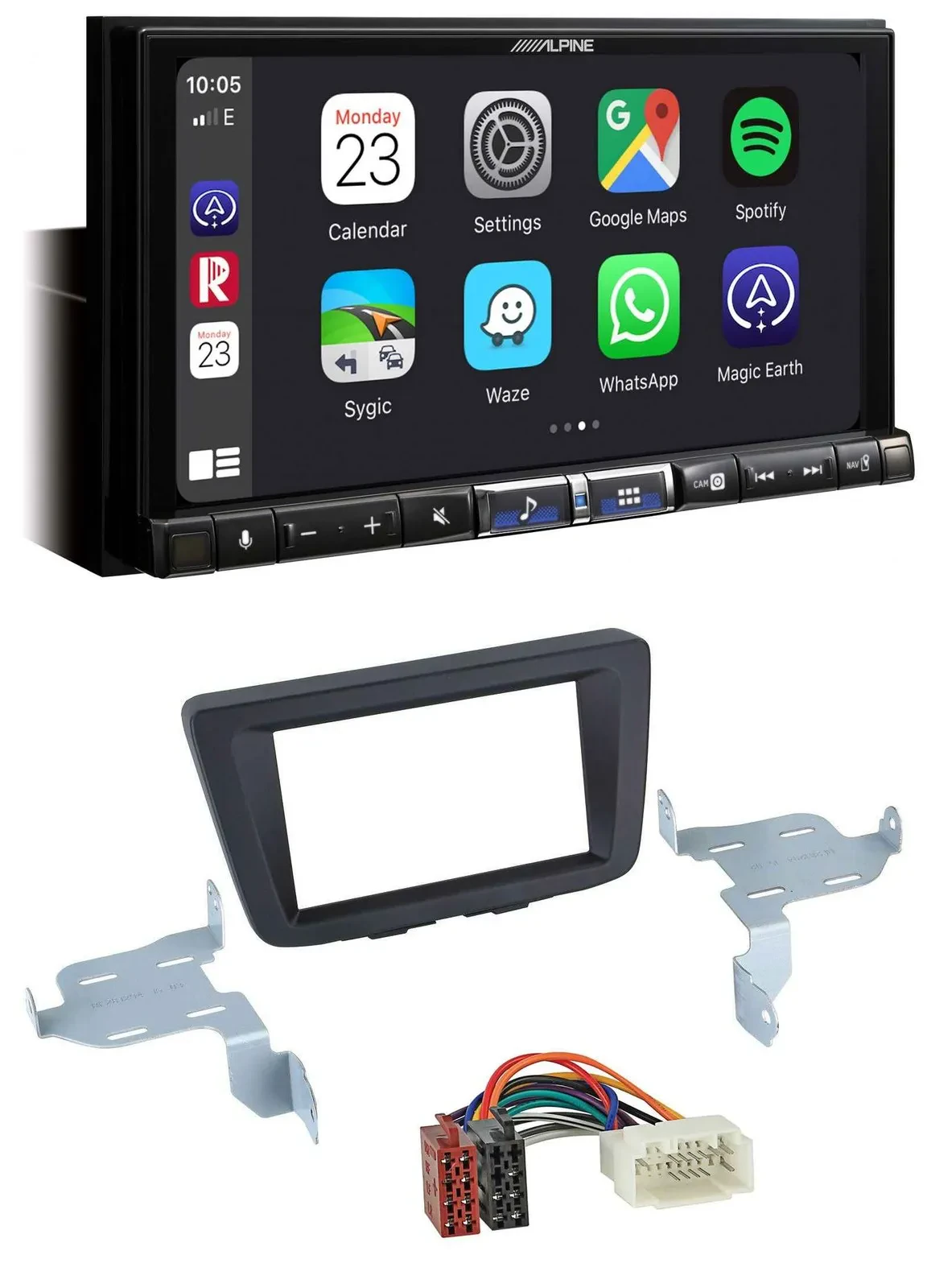 Alpine 2DIN DAB USB MP3 Bluetooth Autoradio für Suzuki Baleno EW ab 2016