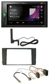 Pioneer MP3 DAB AUX 2DIN Bluetooth Autoradio für Audi A6 C5 2001-2005 ISO
