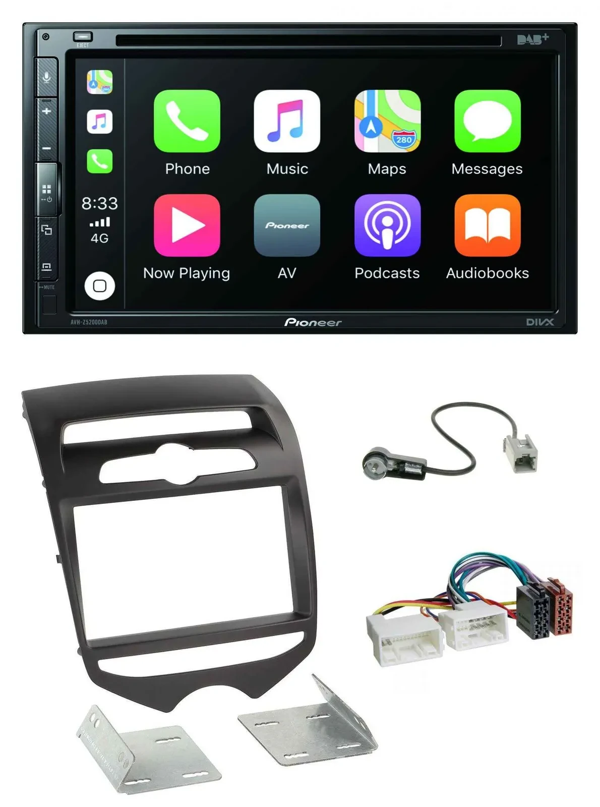 Автомагнитола для Hyundai ix20 (с 2010) Pioneer 2-DIN DVD, DAB, Bluetooth, USB