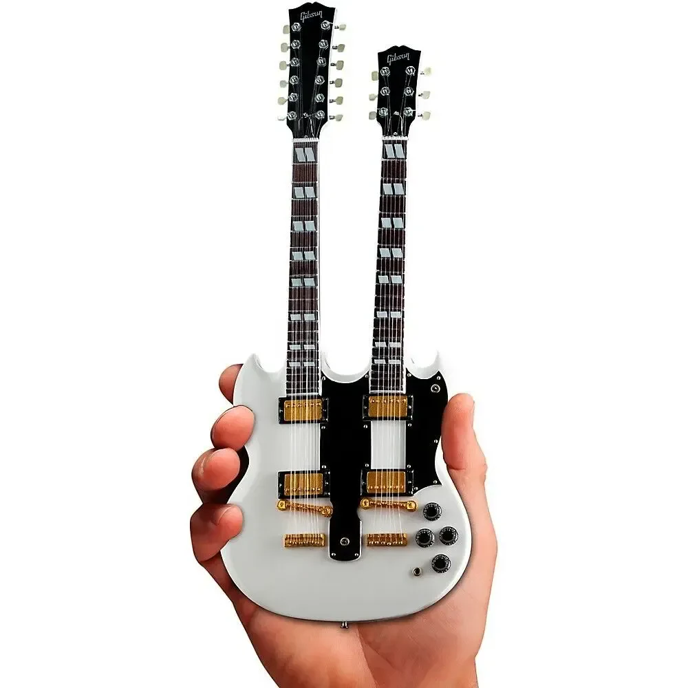 Миниатюра Axe Heaven Gibson SG EDS-1275 Doubleneck White Officially Licensed Mini Replica