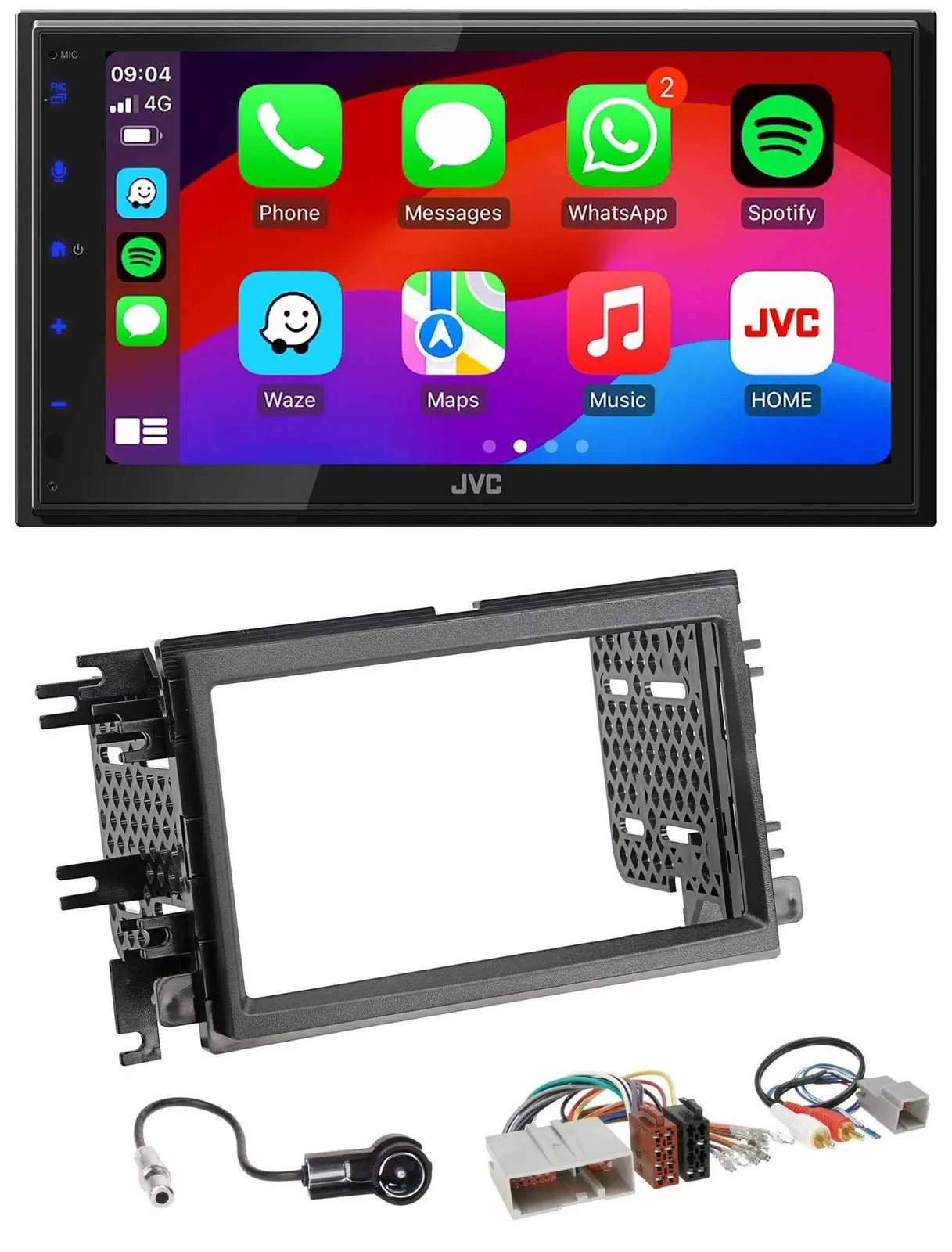 JVC Bluetooth USB MP3 2DIN DAB Autoradio für Ford Mustang F 150 04-09