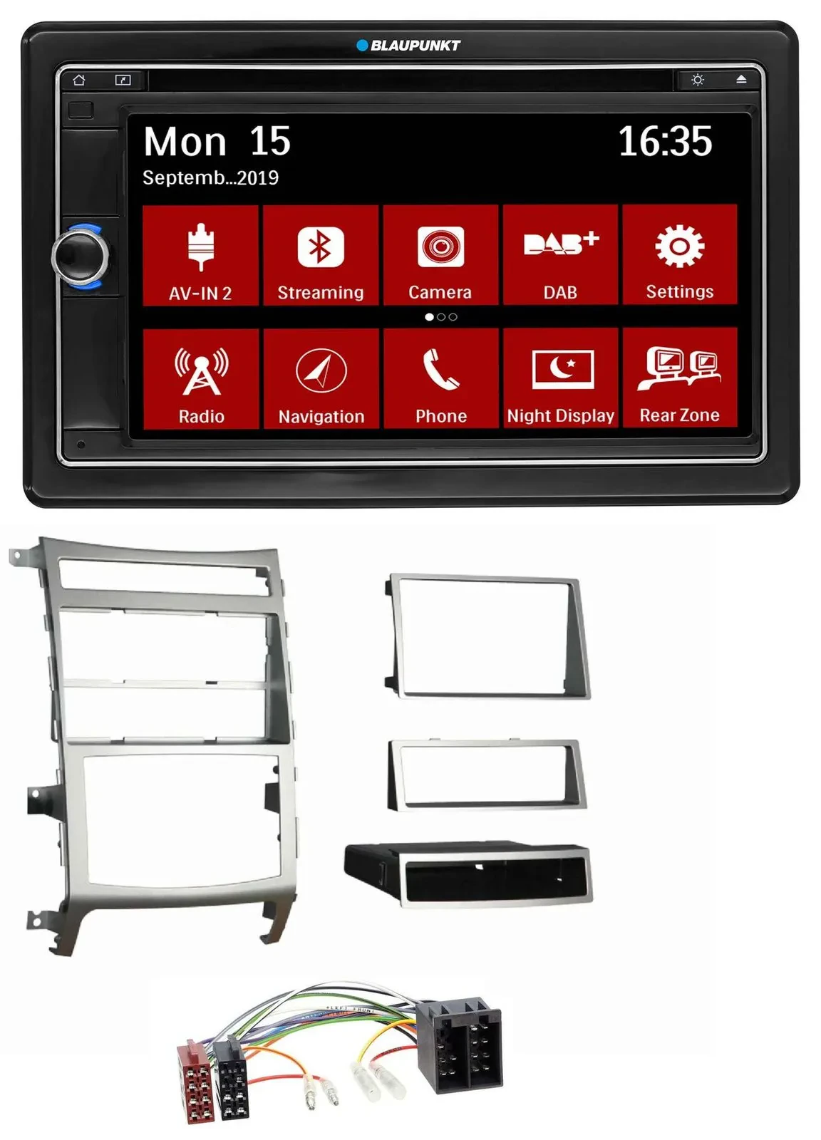 Blaupunkt Bluetooth DAB 2DIN USB DVD MP3 Autoradio für Hyundai ix55 2009-2012 si