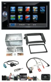 Blaupunkt SD USB TMC Bluetooth 2DIN Lenkrad Navigation für Mercedes A- B-Klasse