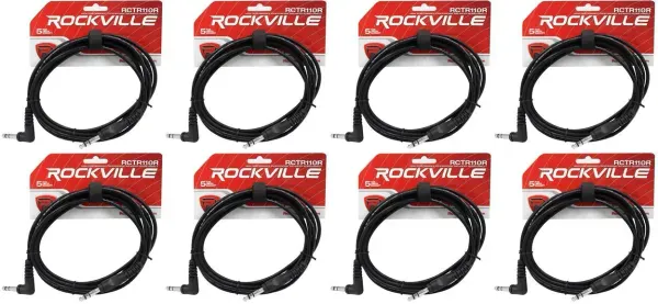 Коммутационный кабель Rockville RCTR110R-B Black 3 м (8 штук)