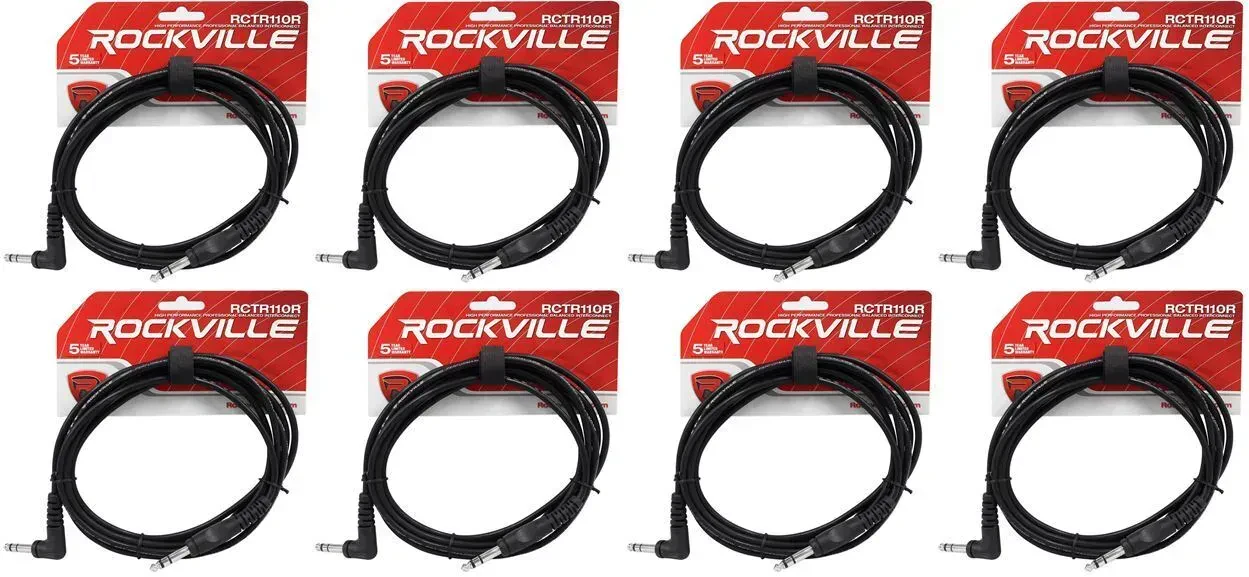 Коммутационный кабель Rockville RCTR110R-B Black 3 м (8 штук)