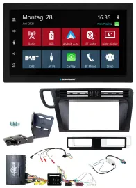 Blaupunkt Lenkrad Bluetooth DAB 2DIN USB Autoradio für Audi Q5 8R 08-17 Infoadap