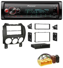 Pioneer Bluetooth USB MP3 DAB Autoradio für Mazda 2 (ab 2007)