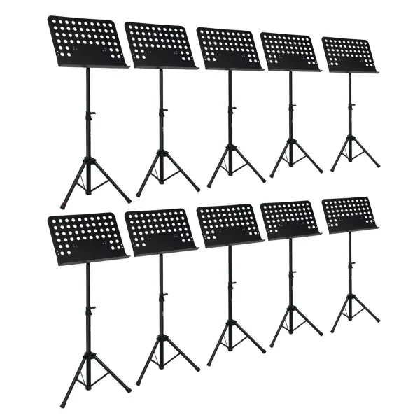 Gator Frameworks GFW-MUS-0500 Lightweight Sheet Music Tripod Stands 10-Pack
