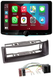 Kenwood MP3 USB DAB Bluetooth Autoradio für Renault Megane Scenic bis 03 schwarz