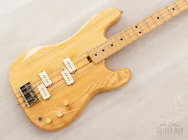 1979 Fernandes FPM-80 “Bomber Bass” Vintage Neck Through Double P Bass Natural