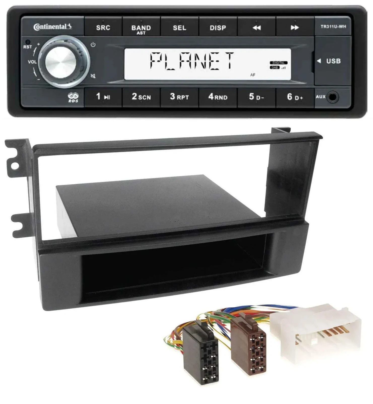 Continental USB MP3 AUX 1DIN Autoradio für Kia Sorento (ab 2006)