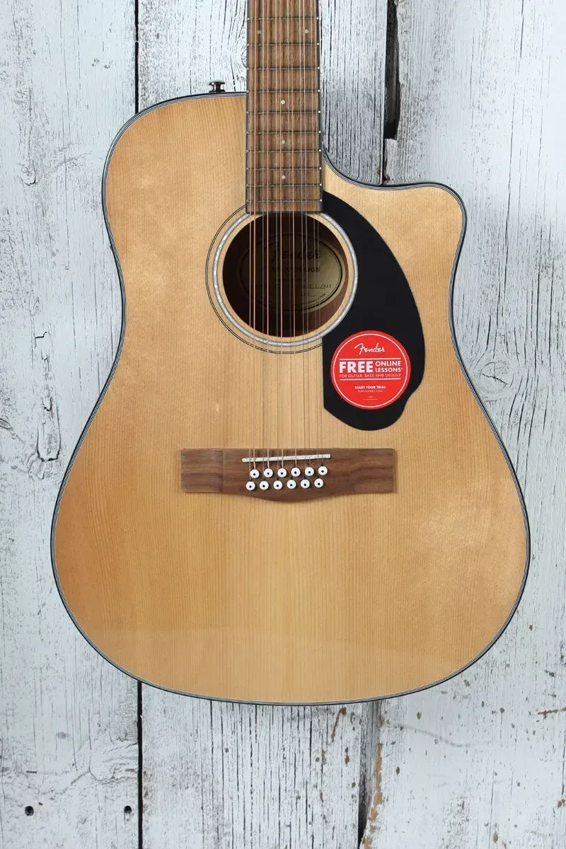 Fender CD-60SCE 12 String Dreadnought Acoustic Electric Guitar Solid Spruce Top