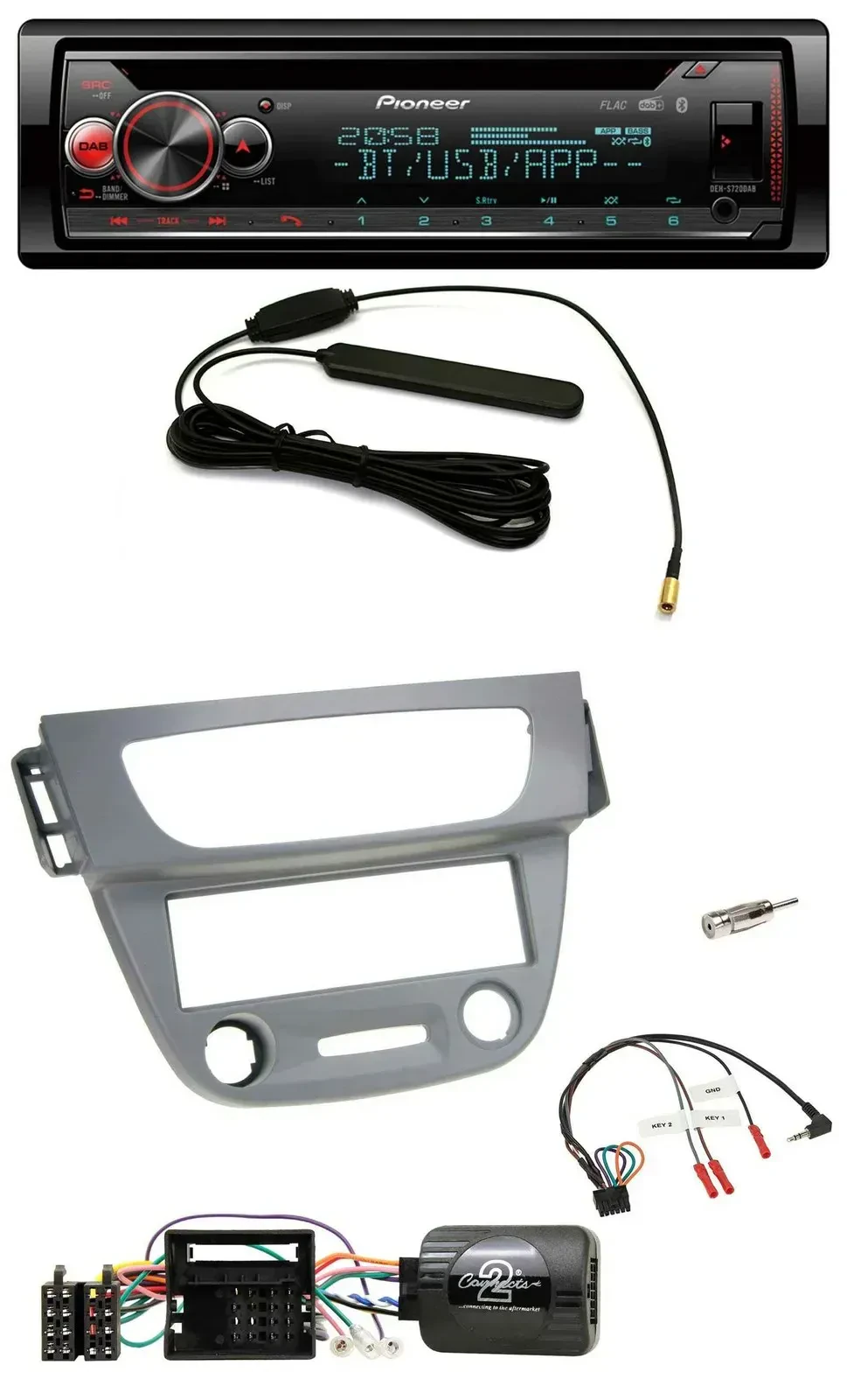 Автомагнитола Pioneer DAB Bluetooth CD USB для Renault Megane III 2009–2012