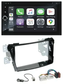 Blaupunkt 2DIN Bluetooth DAB USB DVD MP3 Autoradio für Hyundai i40 VF ab 11 Klav