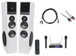 Rockville All-in-one Bluetooth Home Theater/Karaoke Machine System+Wireless Mics